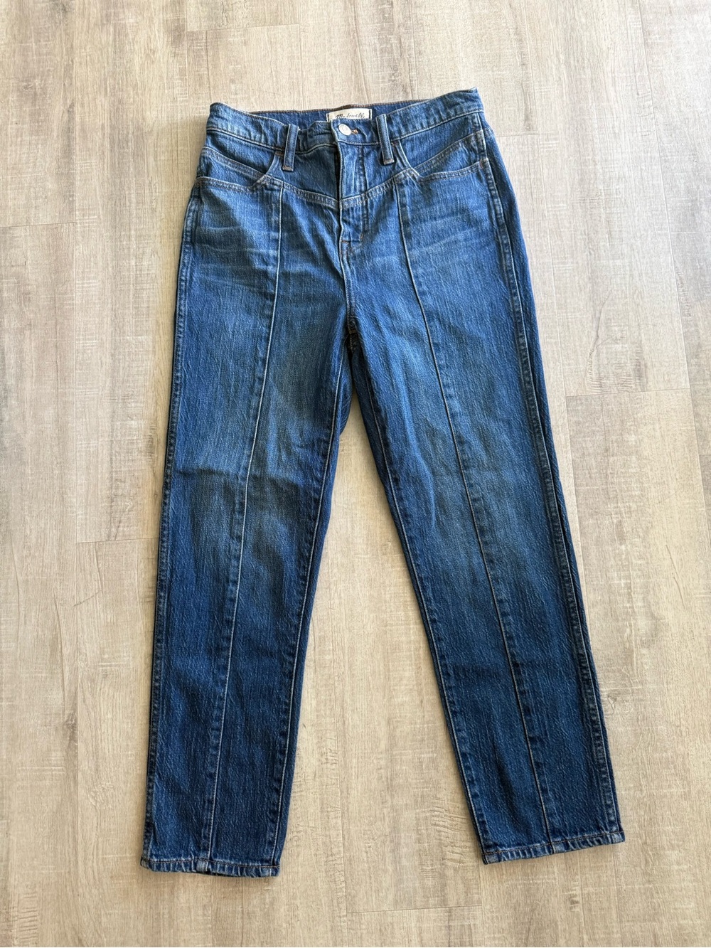 Madewell vintage Classic Straight,High-Rise, Dark wash denim jeans, 26